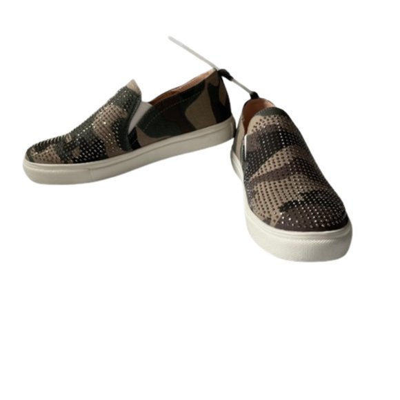 Women's Slip on Sneakers Camouflage with Rhinestones Nicole Miller. Size 6 New - Picture 3 of 9
